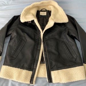 Winter Vegan Leather Coat